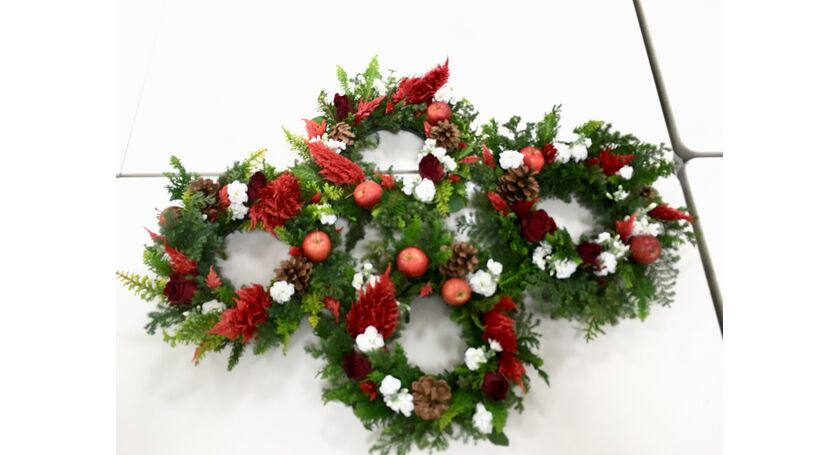 津田沼　生花クリスマスリース