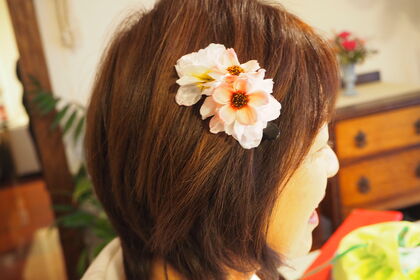 岸中さん　ヘアーアクセサリー